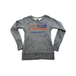 Florida Gators Sweatshirt Womens Medium Gray NCAA UF Crewneck Pullover